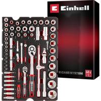 Einhell Stecknuss & Ratschen-Set 60-tlg. Einleger Pad 370520 Inlegstuk Rood/zwart - thumbnail