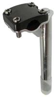 Hzb bmx stuurpen 21.1 mm vast 21.1/185/40 mm zwart/zilver - thumbnail