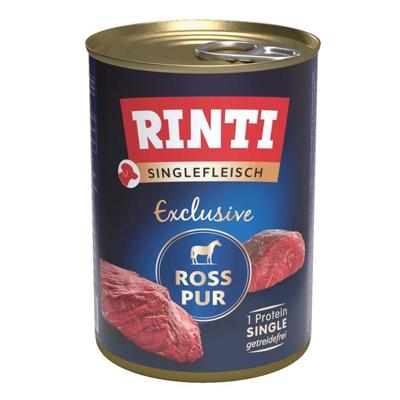 RINTI Singlefleisch Exclusive Horse - natvoer voor honden - 400g - thumbnail