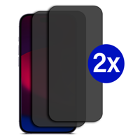 Double Pack - Screenprotector geschikt voor iPhone 15 Plus - Privacy - Tempered Glass - Beschermglas - Glas - 2x Screenprotector - Privacy screenprotector - thumbnail