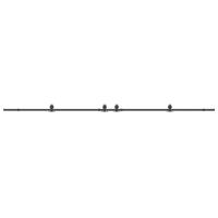 Doos met onderdelen voor schuifdeur 427 cm staal zwart - thumbnail