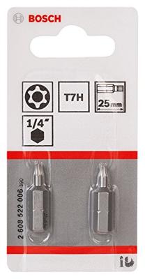 Bosch Accessories 2608522006 TX-bit Aandrijving: 1/4 (6,3 mm) Uitvoering: TX TB 7 25 mm Bosch Accessories 2608522006 TX-bit Aandrijving: 1/4 (6,3 mm) Uitvoering: TX TB 7 25 mm