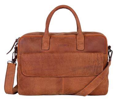 DSTRCT Wall Street Workingbag 17 inch-Cognac