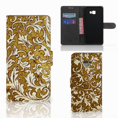 Wallet Case Samsung Galaxy J4 Plus (2018) Barok Goud Wallet Case Samsung Galaxy J4 Plus (2018) Barok Goud