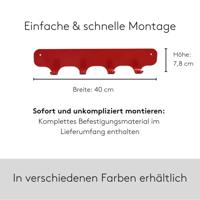 Gorillz Rounded Four Industriële Wandkapstok 4 Kapstok haken - thumbnail