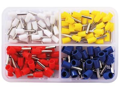 Quadrios 2010C389 Assortiment adereindhulzen 0.75 mm², 1 mm², 1.5 mm², 2.5 mm² Deels geïsoleerd 120 stuk(s) Quadrios 2010C389 Assortiment adereindhulzen 0.75 mm², 1 mm², 1.5 mm², 2.5 mm² Deels geïsoleerd 120 stuk(s)