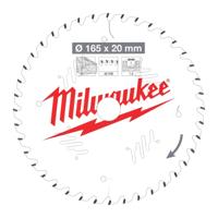 Milwaukee Cirkelzaagblad voor Hout | Ø 165mm Asgat 20mm 40T - 4932471932 - thumbnail