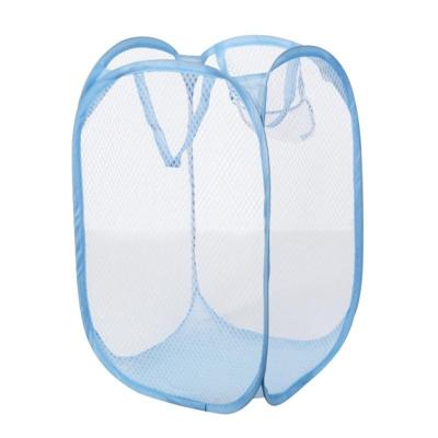 3 STKS opvouwbare pop up Wash tas wasmand tas belemmert mesh opslag Pueple vuile kleren mand (blauw) 3 STKS opvouwbare pop up Wash tas wasmand tas belemmert mesh opslag Pueple vuile kleren mand (blauw)