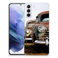 Samsung Galaxy S21 Plus | Siliconen hoesje | met foto Vintage Auto - thumbnail