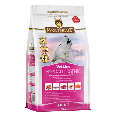 WOLFSBLUT VetLine Hypoallergenic Horse with sweet potatoes - droog hondenvoer - 2kg