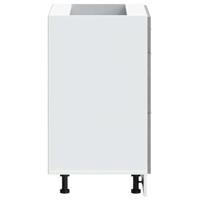 Keuken onderkast Lyon bewerkt hout grijs sonoma eikenkleur - thumbnail