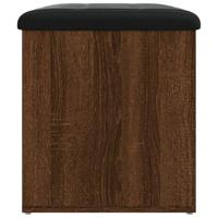 Opbergbankje 62x42x45 cm bewerkt hout bruineikenkleurig - thumbnail