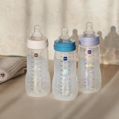Babyfles - MAM BABY - Easy Active - +6 maanden - 330 ml - X flow speen - Oceaan