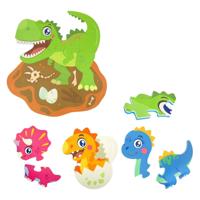 Toi-Toys Little stars foam vloerpuzzel dino, 36st. - thumbnail