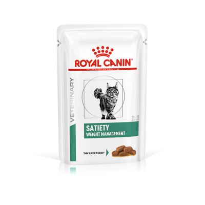 Royal Canin Veterinary Satiety Weight Management natvoer kat (in saus) 1 doos (12 x 85 g) Royal Canin Veterinary Satiety Weight Management natvoer kat (in saus) 1 doos (12 x 85 g)