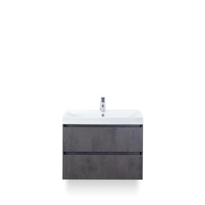Maxx XL Badmeubelset 80 cm - Beton Antraciet - Wastafel Just 1 kraangat