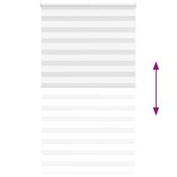 VidaXL Zebra rolgordijn 120x200 cm stofbreedte 115,9cm polyester wit - thumbnail