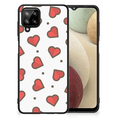 Samsung Galaxy A12 Back Case Hearts Samsung Galaxy A12 Back Case Hearts