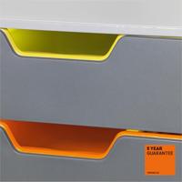 Durable VARICOLOR 5 - 7605 760527 Ladebox Grijs DIN A4, DIN C4, Folio, Letter Aantal lades: 5 - thumbnail
