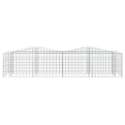 Schanskorf gewelfd verhoogd 200x50x50 cm gegalvaniseerd ijzer Schanskorf gewelfd verhoogd 200x50x50 cm gegalvaniseerd ijzer