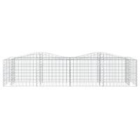 Schanskorf gewelfd verhoogd 200x50x50 cm gegalvaniseerd ijzer - thumbnail