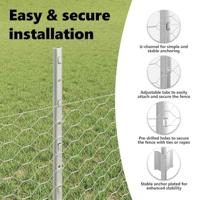 VidaXL Hek met paal zilver 0,5 x 10 m staal - thumbnail