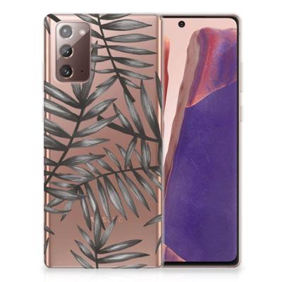 Samsung Note 20 | TPU Case | Leaves Grey Samsung Note 20 | TPU Case | Leaves Grey