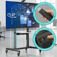 ONKRON TS1991E-B Mobiele gemotoriseerde standaard voor tv's of interactieve panelen van 50“-100”, max. 130 kg, zwart - thumbnail