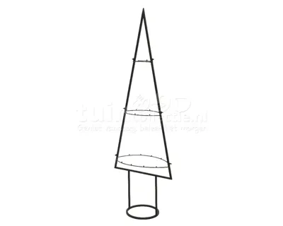 Metalen Kerstboom Zwart 118cm Metalen Kerstboom Zwart 118cm