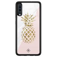 Samsung Galaxy A50 glazen hardcase - Ananas - thumbnail
