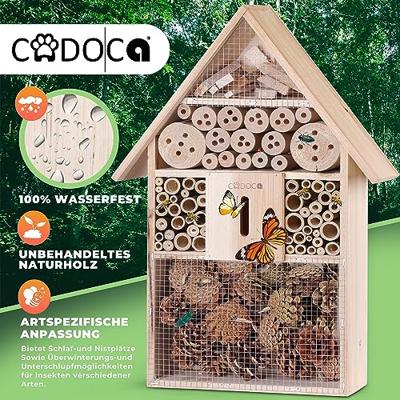 Insectenhotel nestkast in huisvorm