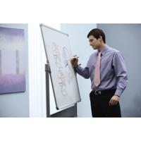 Nobo mobiel magnetisch whiteboard, kantelbaar, emaille, ft 120 x 90 cm - thumbnail