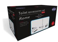 Complete toiletset Best Design Rome Metaal/Glas - thumbnail