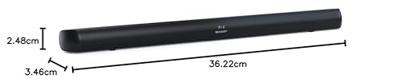 Sharp HT-SB147 soundbar luidspreker Zwart 2.0 kanalen 150 W Sharp HT-SB147 soundbar luidspreker Zwart 2.0 kanalen 150 W