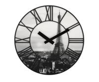 NeXtime ne-3004 wandklok dia. 39 cm, plastic, 3d, grijs, 'la ville' - thumbnail