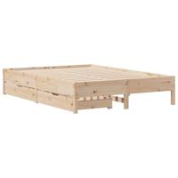 Bedframe zonder matras massief grenenhout 150x200 cm - thumbnail