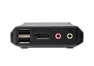 ATEN 2-Port USB-C-DisplayPort-Kabel KVM Switch KVM-console 4096 x 2160 Pixel ATEN 2-Port USB-C-DisplayPort-Kabel KVM Switch KVM-console 4096 x 2160 Pixel
