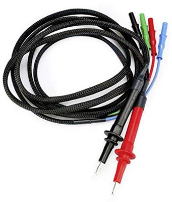 HT Instruments KIT Kelvin Banaanstekker Bananenbus, Bus 4 mm, Steekaansluiting 4 mm Groen 1 stuk(s)