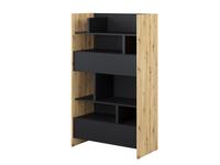 Boekenkast CONCEPTION PRO 158 cm zwart/artisan eik - thumbnail