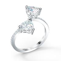 Swarovski 5535191 Ring Attract Soul zilverkleurig-wit - thumbnail