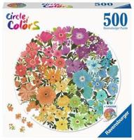 Ravensburger puzzel circle of colors-flowers 500 stukjes - thumbnail