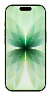 Apple iPhone 17 256 GB: 6,3-inch display met ProMotion, A19-chip, Center Stage-camera aan de voorkant voor slimmere groepsselfies, betere krasbestendigheid, batterij voor een hele dag; Saliegroen