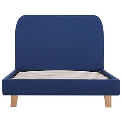 VidaXL Bedframe stof blauw 90x200 cm