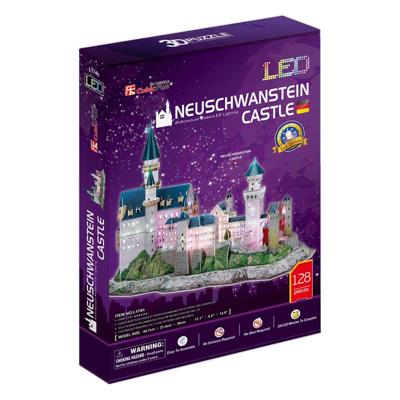 Cubic Fun 3D Puzzel Neuschwanstein Castle + LED Verlichting 128 Stukjes