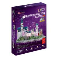 Cubic Fun 3D Puzzel Neuschwanstein Castle + LED Verlichting 128 Stukjes - thumbnail