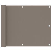 VidaXL Balkonscherm 75x600 cm oxford stof taupe - thumbnail