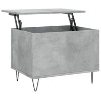 Salontafel 60x44,5x45 cm bewerkt hout betongrijs - thumbnail