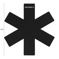 Krumble Panbeschermer set van 3 - Zwart - thumbnail