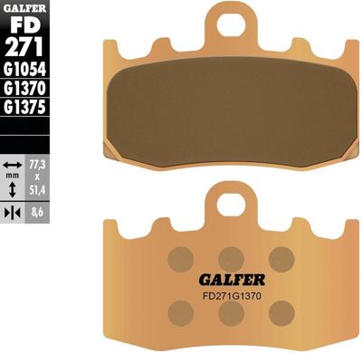 GALFER bremsbelag "fd271" brake pad fd271 g1370 sint. metal street