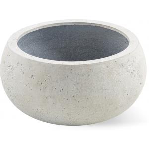 Grigio plantenbak Low Balloon M antiek wit betonlook Grigio plantenbak Low Balloon M antiek wit betonlook
